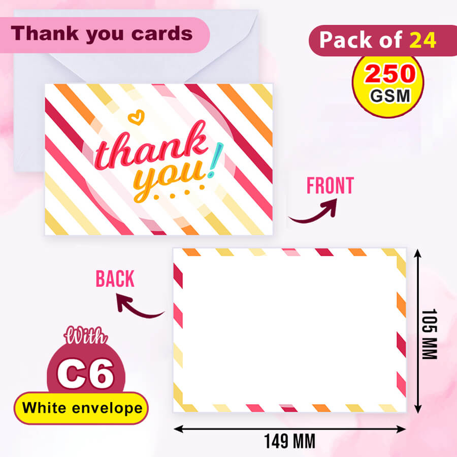 Elegant Thank You Postcards