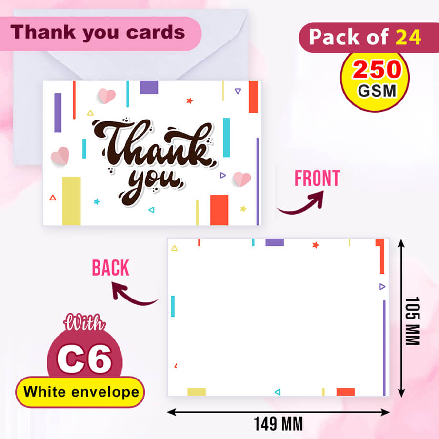 Elegant Thank You Postcards