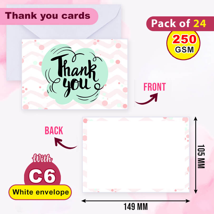 Elegant Thank You Postcards