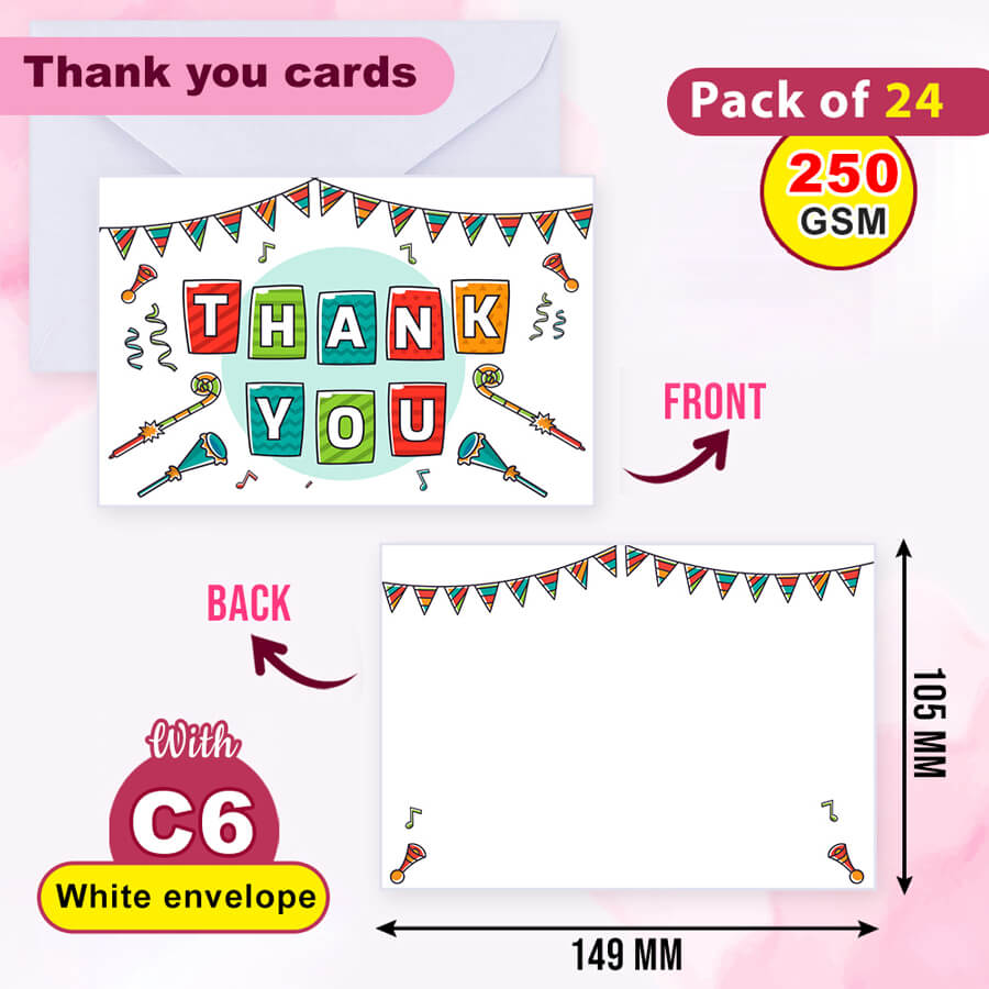 Elegant Thank You Postcards