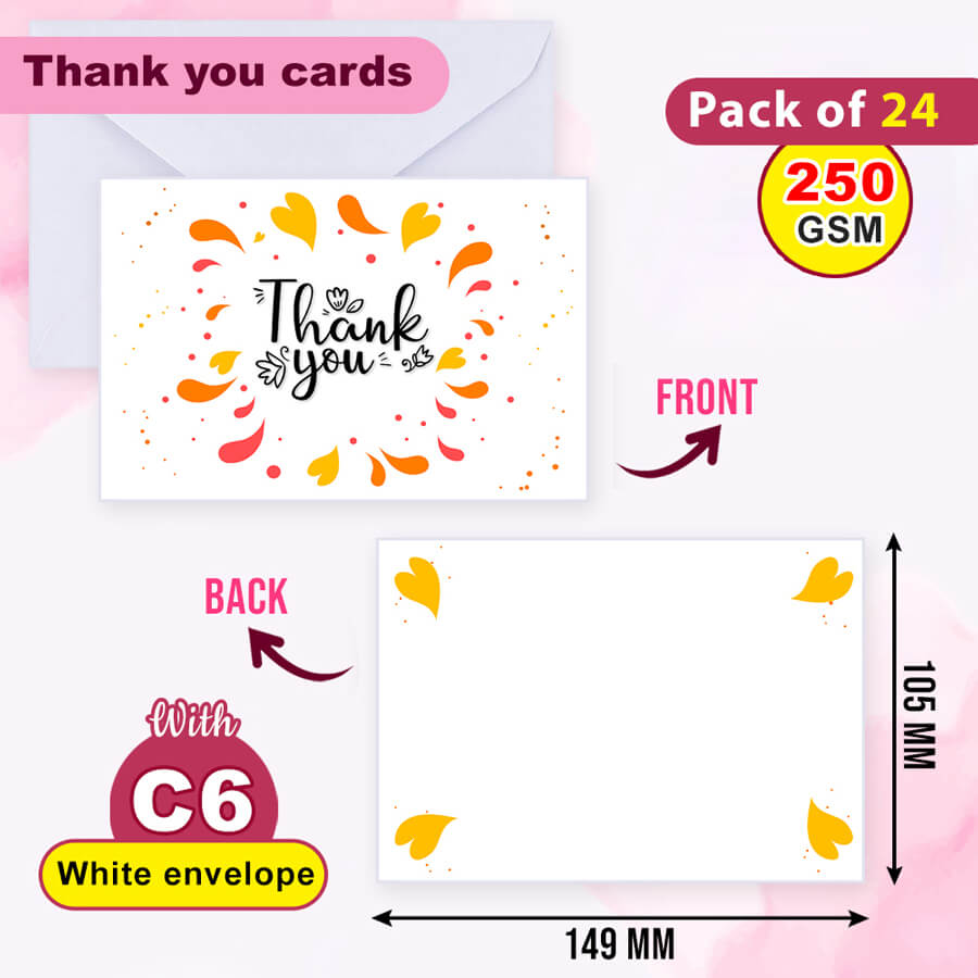 Elegant Thank You Postcards