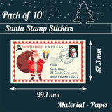 Christmas Stamp Sticker - Rectangle - North Pole