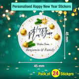 Personalised Happy New Year Stickers