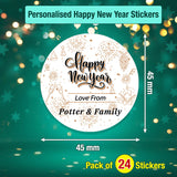 Personalised Happy New Year Stickers