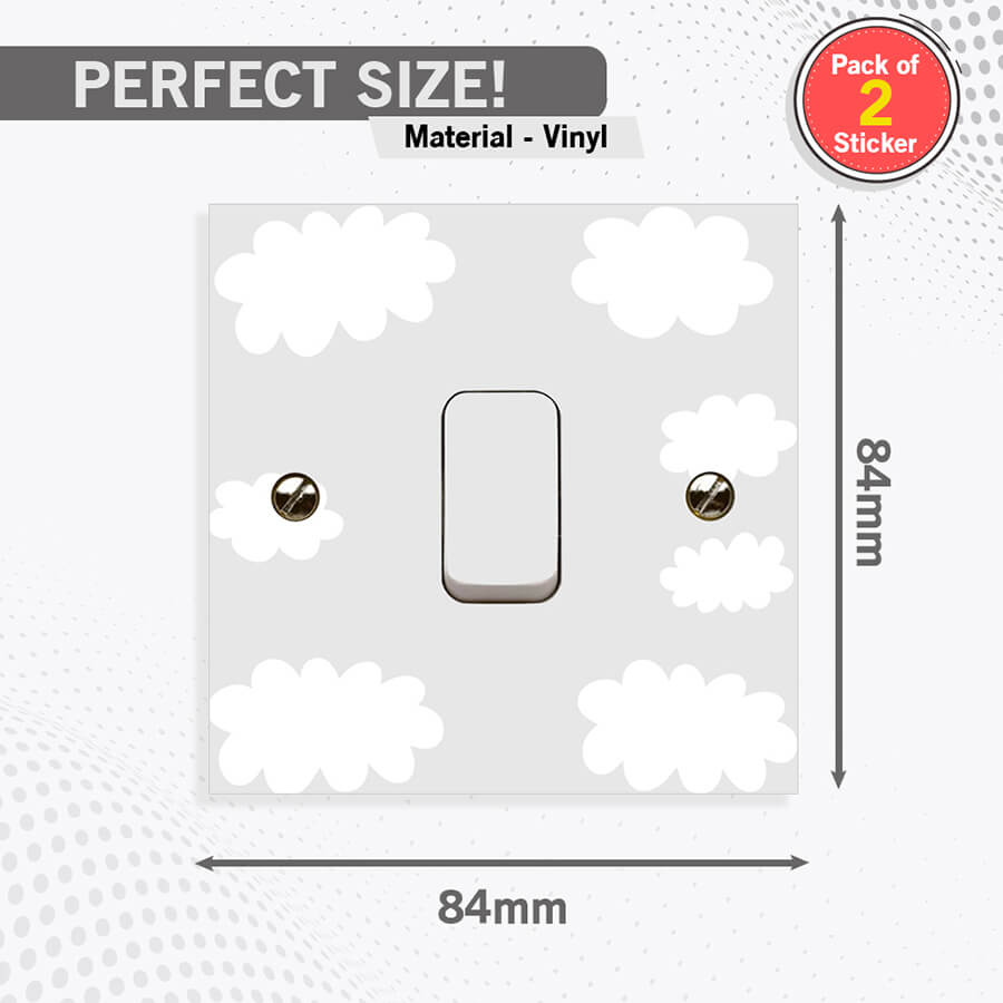 Cloud Theme Light Switch Vinyl Stickers