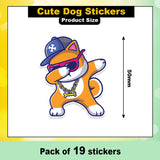 Adorable Dog Stickers for All Ages – Vinyl Decals for Laptops, Skateboards, Water Bottles, and More