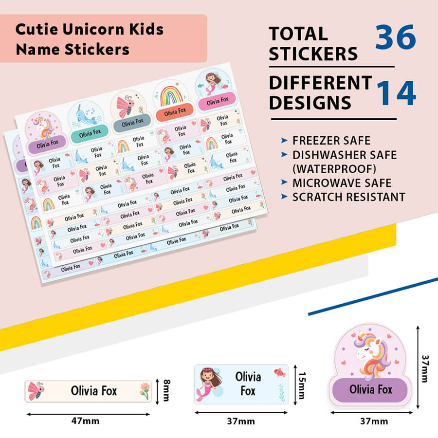 preschool name labels
