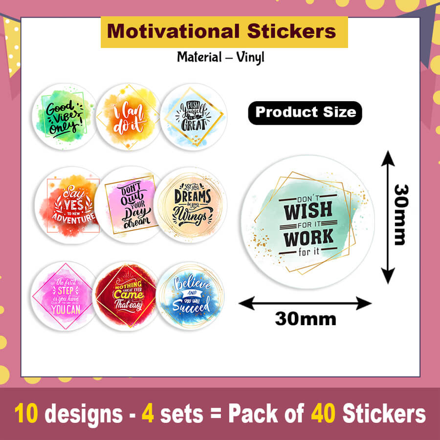 Tiny Words, Big Impact Inspirational stickers