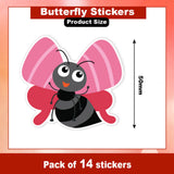 Whimsical Butterfly Vinyl Stickers