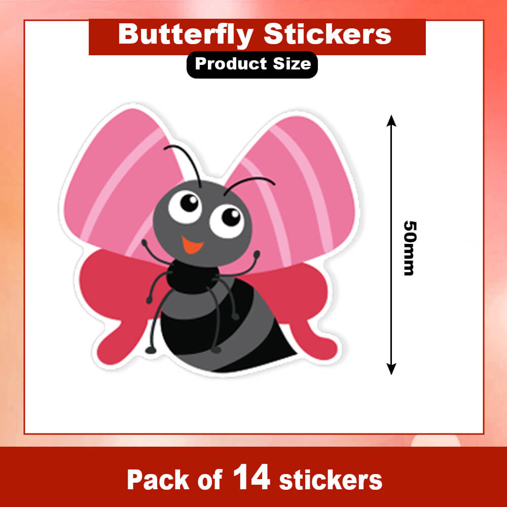 Whimsical Butterfly Vinyl Stickers