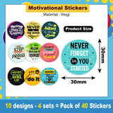 Motivational Quote Stickers for a Bright Day