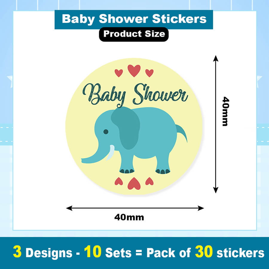 Baby Shower Party Stickers