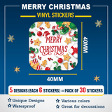 Christmas stickers for gifts