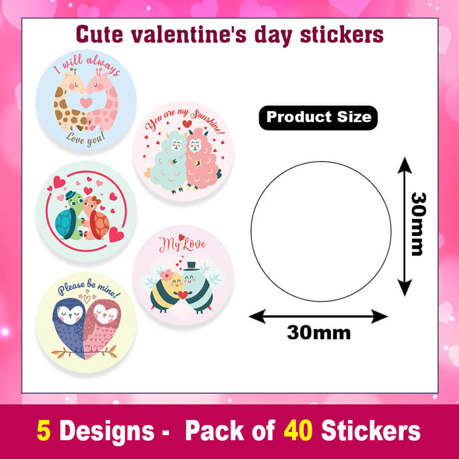 Cute Valentine Stickers