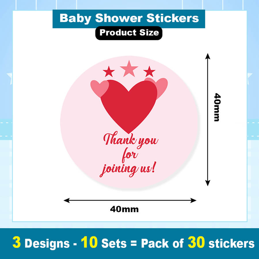 Ready To Pop Baby Shower Stickers