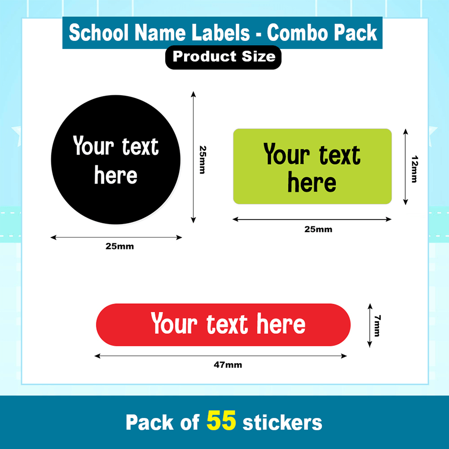 Sticky Name Labels papaprints