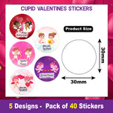 Cupid Valentine Stickers