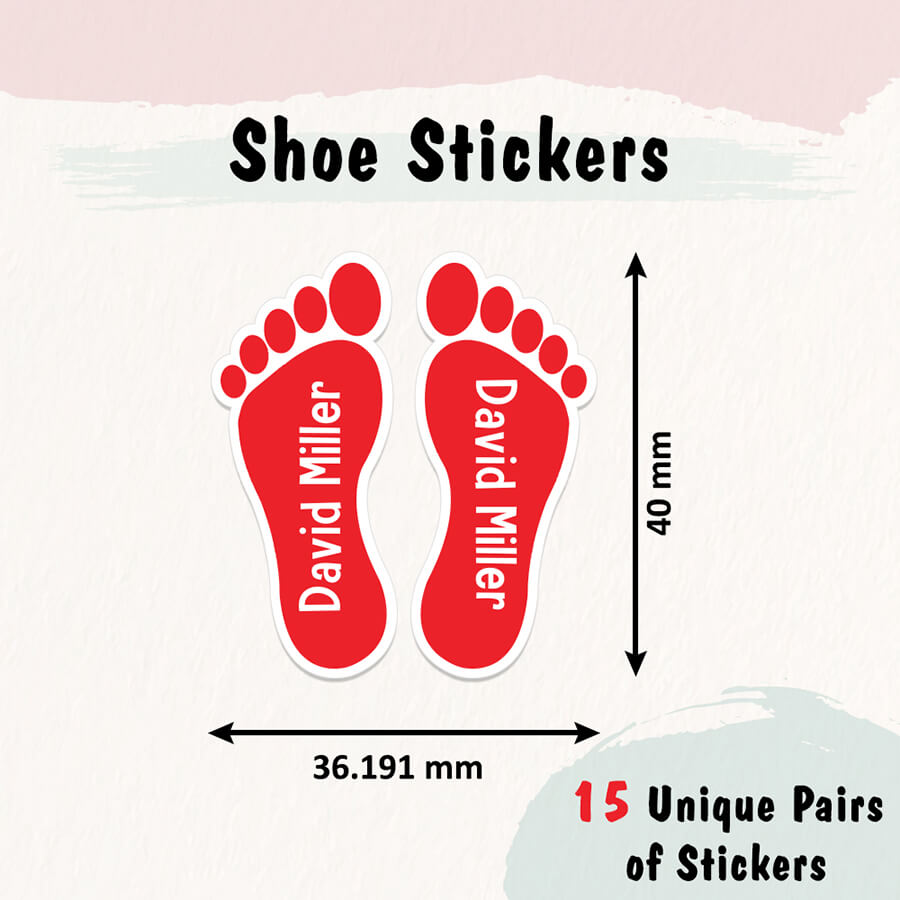Shoe Stickers Left and Right Kids