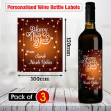 Personalised Happy New Year Wine Labels