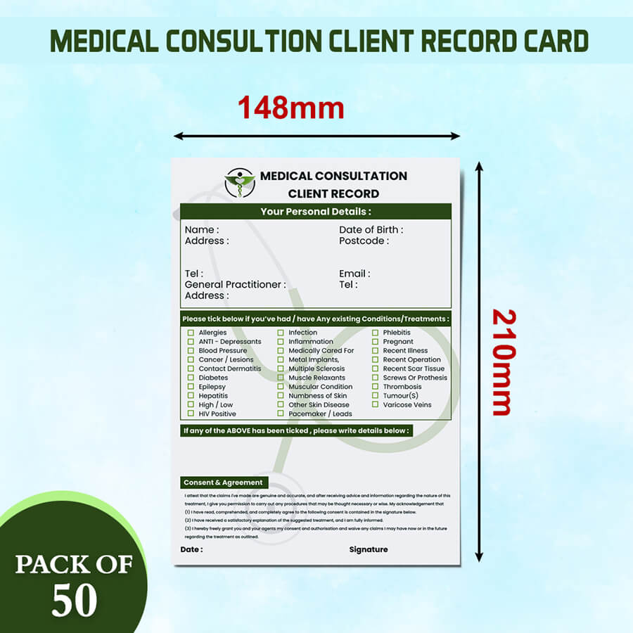 Medical Consultation Client Record Card