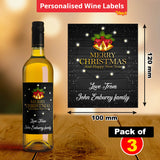 Custom Christmas Wine Labels - Secret Santa Gift