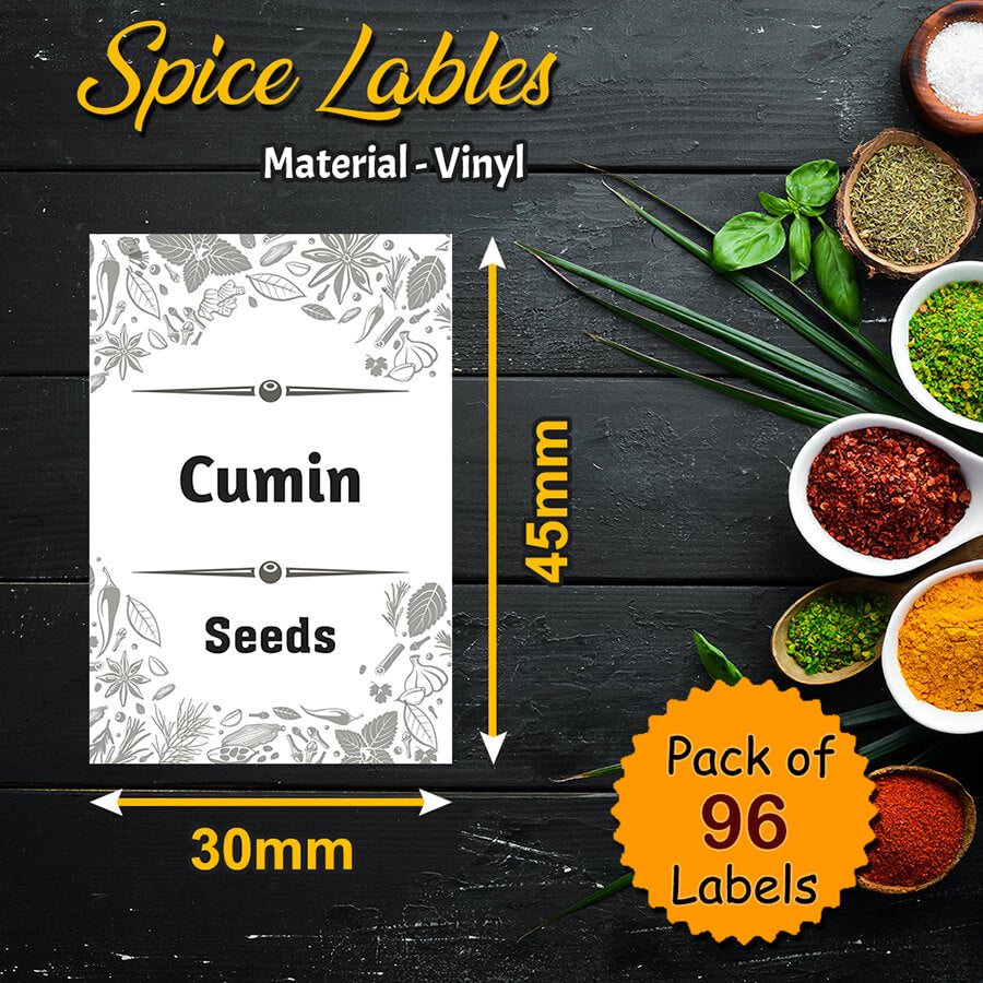Modern Spice Jar Labels