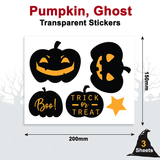 Pumpkin theme Halloween Window Stickers