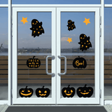 Pumpkin theme Halloween Window Stickers
