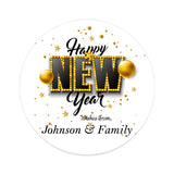 Personalised Happy New Year Stickers