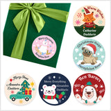 Personalised Christmas Gift Tags Name Lables