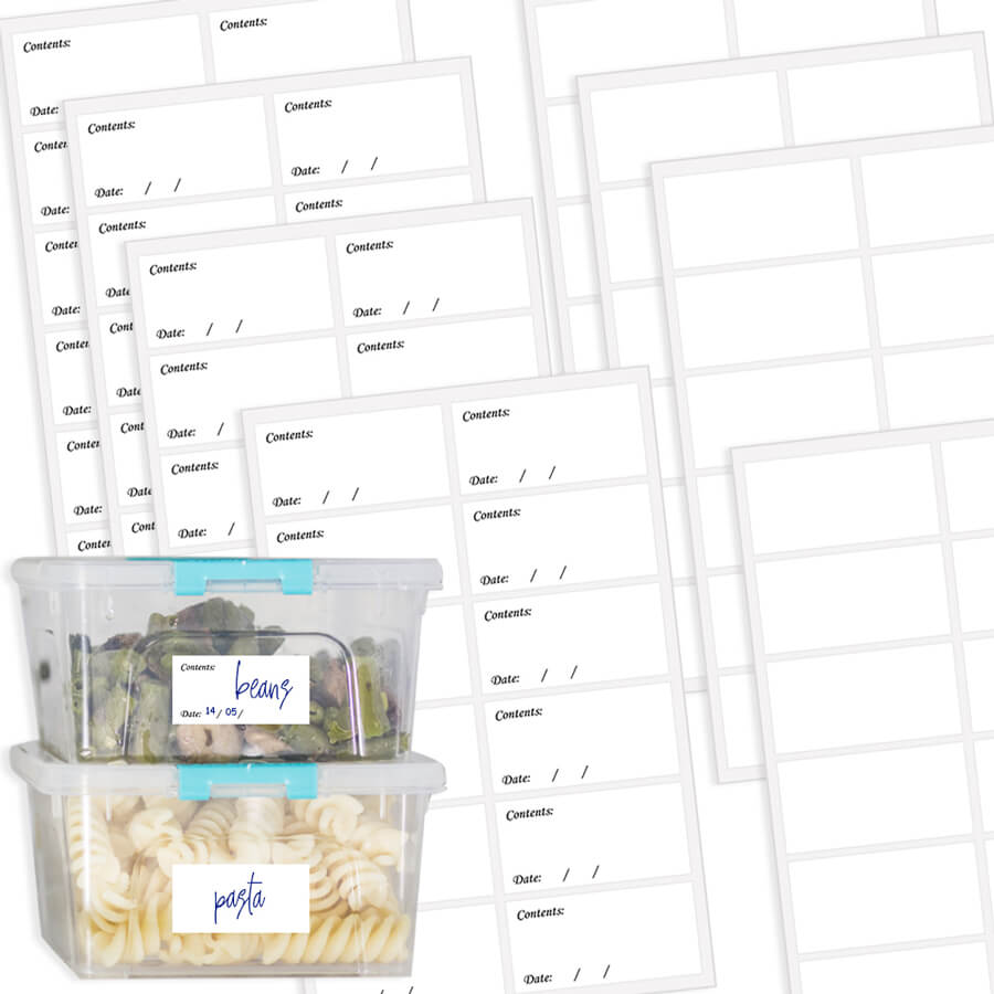 Freezer Bread Label 108 Freezer Labels for Frozen Food - Easy Peel Off | No Residue