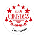 Personalised Christmas Stamp Sticker - Round - Special Delivery