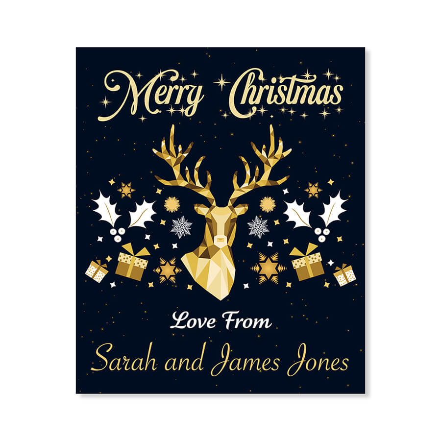 Custom Christmas Wine Labels - Secret Santa Gift