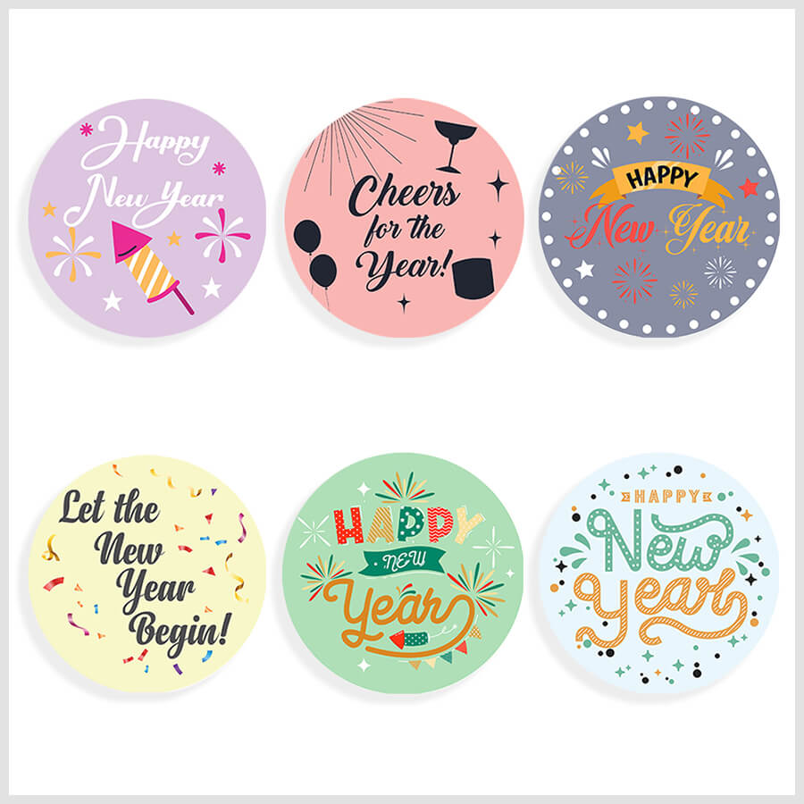 New Year Sticker