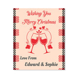 Custom Christmas Wine Labels - Secret Santa Gift