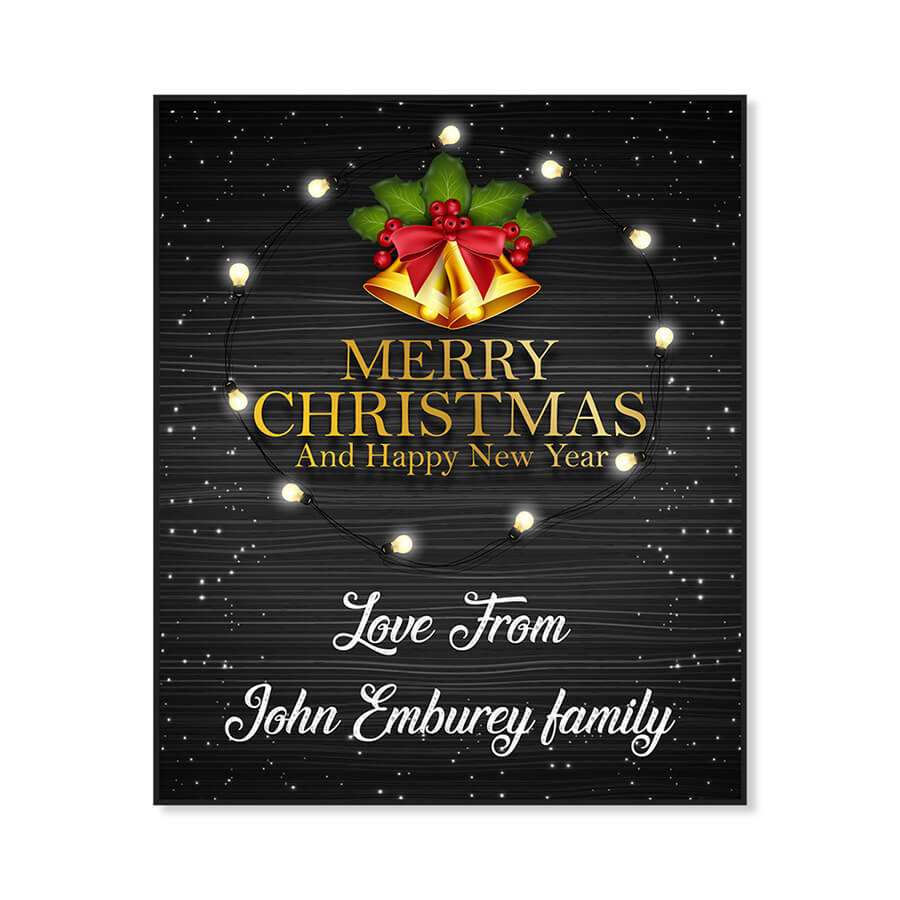 Custom Christmas Wine Labels - Secret Santa Gift