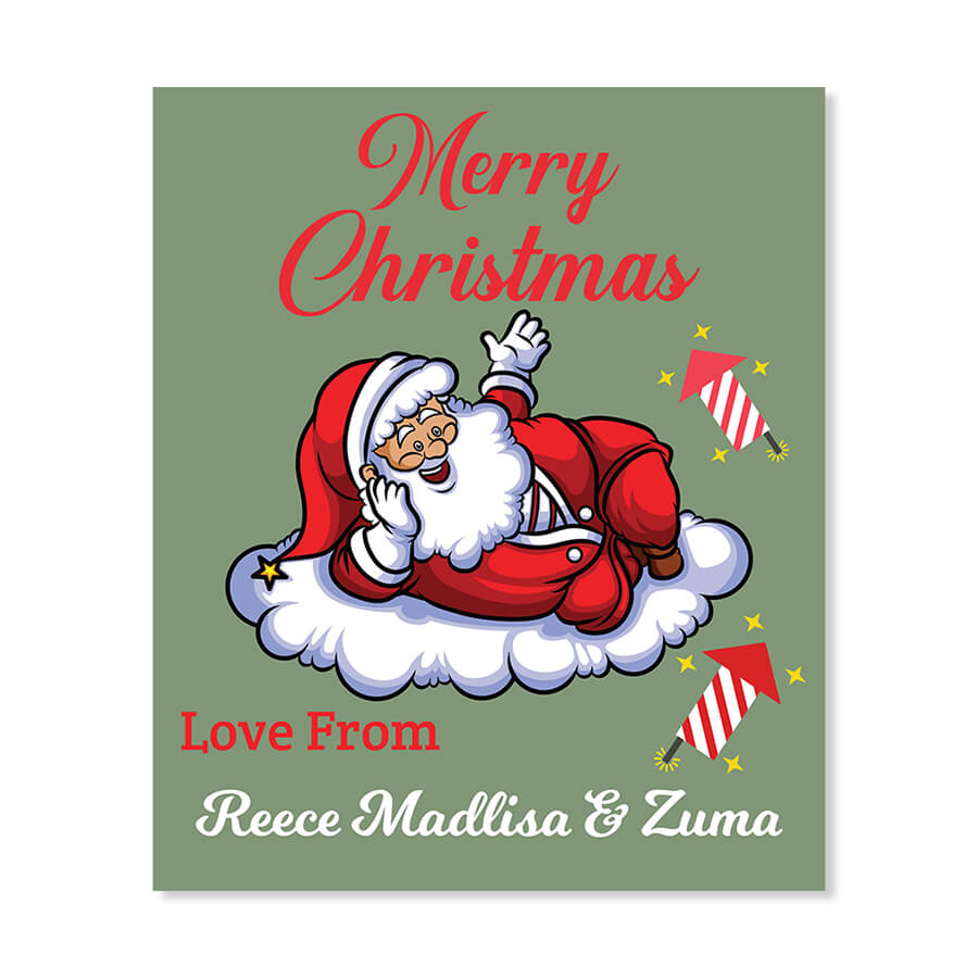 Custom Christmas Wine Labels - Secret Santa Gift
