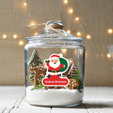 Personalised Christmas Sticker - Die Cut - Santa
