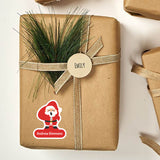 Personalised Christmas Sticker - Die Cut - Santa