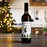 Custom Christmas Wine Labels - Secret Santa Gift