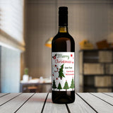 Custom Christmas Wine Labels - Secret Santa Gift