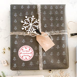 Personalised Christmas Stamp Sticker - Round - Express Delivery