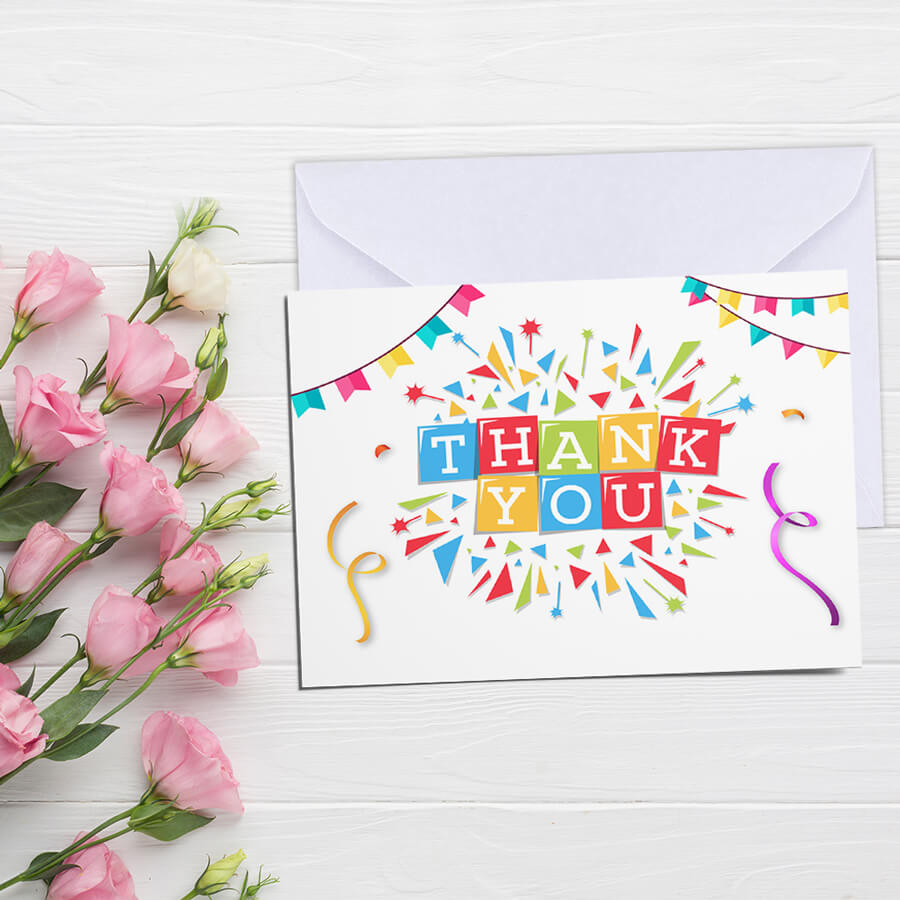 Elegant Thank You Postcards
