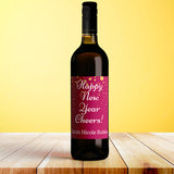 Personalised Happy New Year Wine Labels
