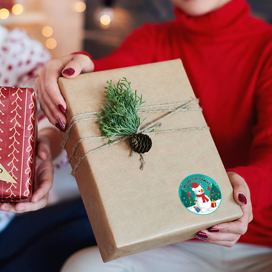 Snowman-themed stickers