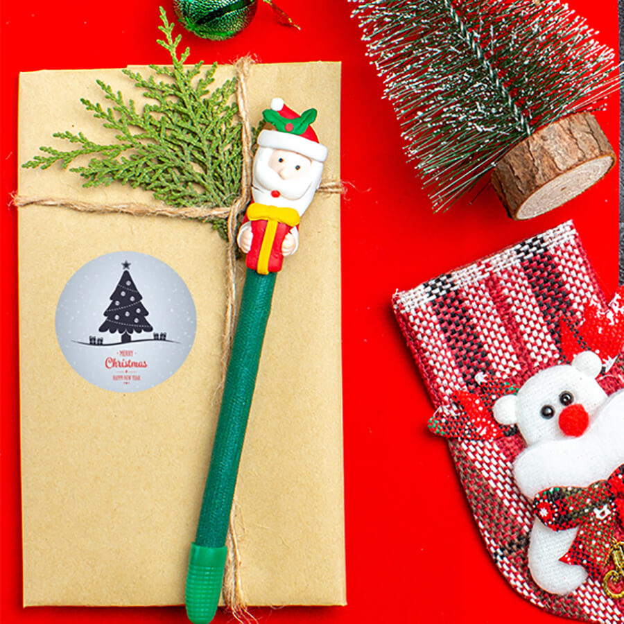 Seasonal gift stickers