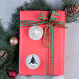 Festive packaging stickers