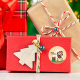 48-pack of dog Christmas stickers for cards and gifts