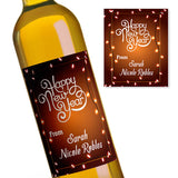 Personalised Happy New Year Wine Labels