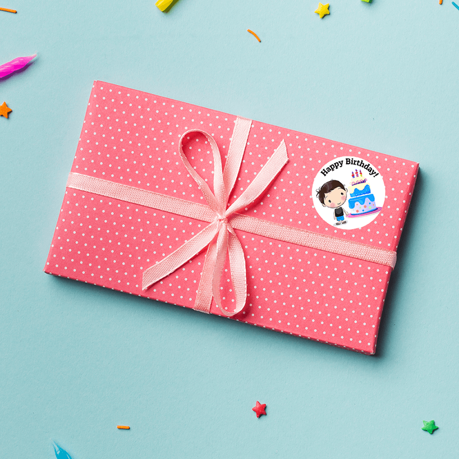Cartoon Birthday Stickers